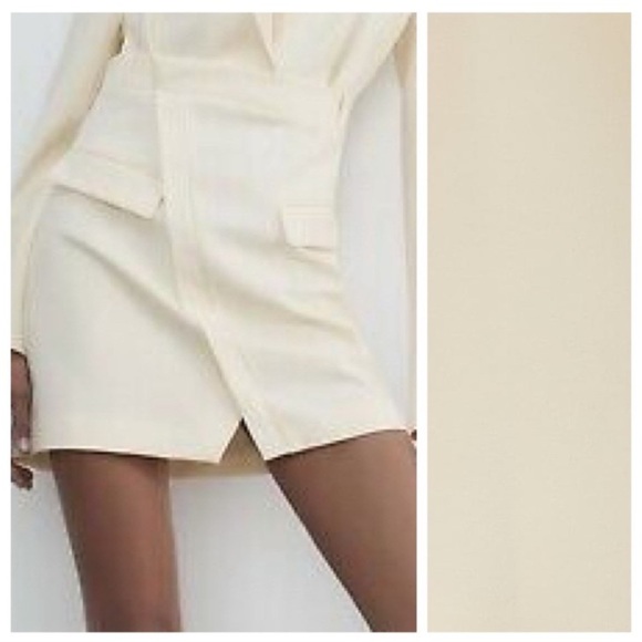 NWT. Zara Light Yellow Blazer Mini Dress. Size M. - Picture 2 of 9